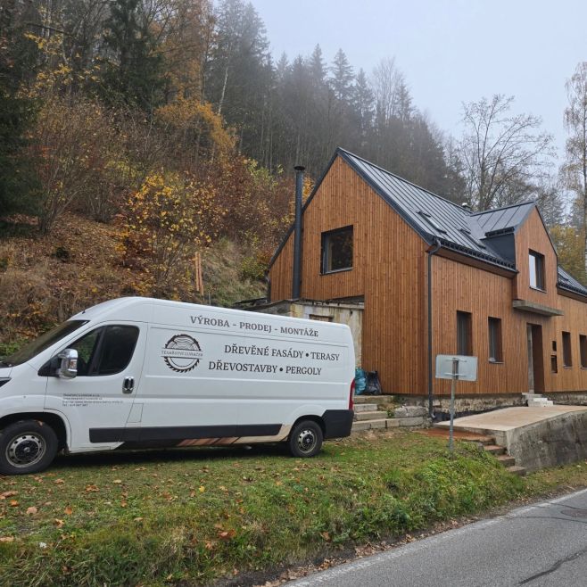 Další z našich realizaci dřevěných fasád, tentokrát thermowood. Realizace proběhla v horském středisku Bedřichov. Pokud I...